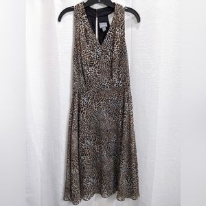 Cheetah Print Retro Style Dress